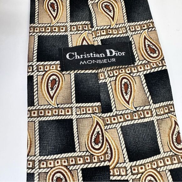 Vintage Christian Dior Silk Tie - Picture 2 of 8